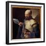 The Apostle Saint Thomas Painting by Georges De La Tour (1593-1652) 17Th Century Sun. 0,51X0,71 M-Georges De La Tour-Framed Giclee Print