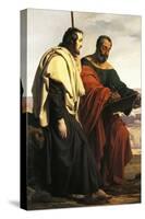 The Apostles Philip and James on their Way to their Preaching, That Is, Two Exiled Patriots-Francesco Hayez-Stretched Canvas