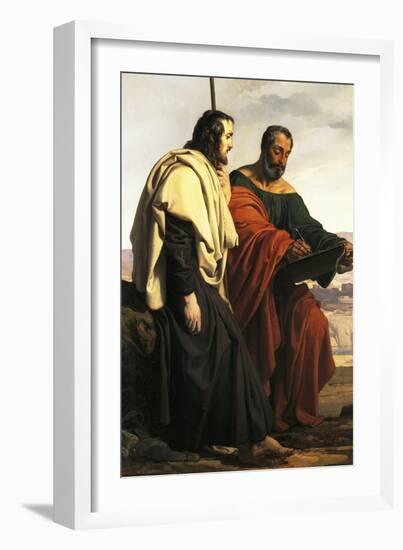 The Apostles Philip and James on their Way to their Preaching, That Is, Two Exiled Patriots-Francesco Hayez-Framed Giclee Print