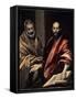 The Apostles St. Peter and St. Paul, 1587-1592-El Greco-Framed Stretched Canvas