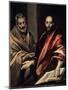 The Apostles St. Peter and St. Paul, 1587-1592-El Greco-Mounted Giclee Print