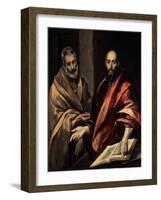 The Apostles St. Peter and St. Paul, 1587-1592-El Greco-Framed Giclee Print