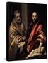 The Apostles St. Peter and St. Paul, 1587-1592-El Greco-Framed Stretched Canvas