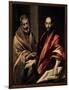 The Apostles St. Peter and St. Paul, 1587-1592-El Greco-Framed Giclee Print