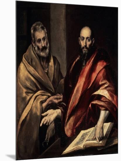 The Apostles St. Peter and St. Paul, 1587-1592-El Greco-Mounted Giclee Print