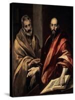 The Apostles St. Peter and St. Paul, 1587-1592-El Greco-Stretched Canvas