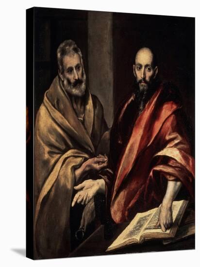 The Apostles St. Peter and St. Paul, 1587-1592-El Greco-Stretched Canvas