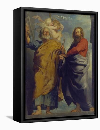 The Apostles St. Peter and St. Paul-Peter Paul Rubens-Framed Stretched Canvas