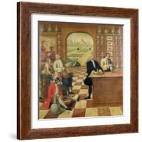 The Apothecary C. Morelot in His Pharmacy, 1751-C. Souville-Framed Giclee Print