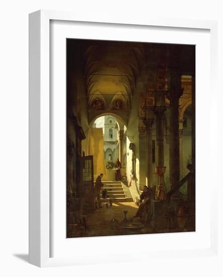 The Apothecary of a Cloister, 1823-Giovanni Migliara-Framed Giclee Print