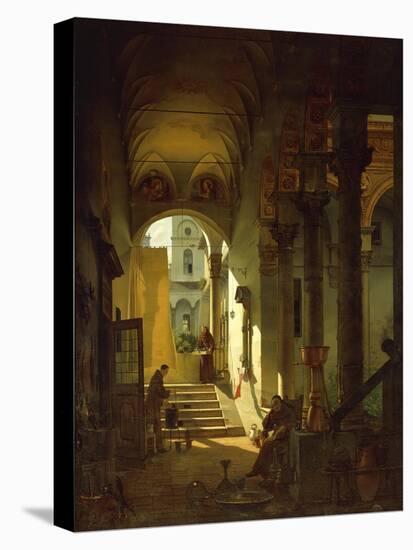 The Apothecary of a Cloister, 1823-Giovanni Migliara-Stretched Canvas