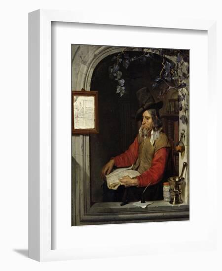 The Apothecary Or, the Chemist-Gabriel Metsu-Framed Giclee Print