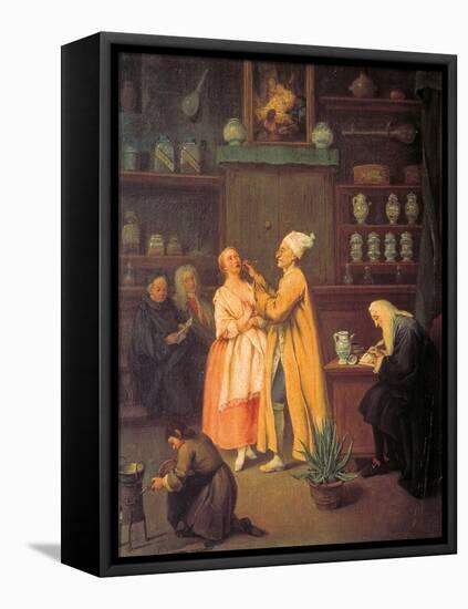 The Apothecary-Pietro Longhi-Framed Stretched Canvas