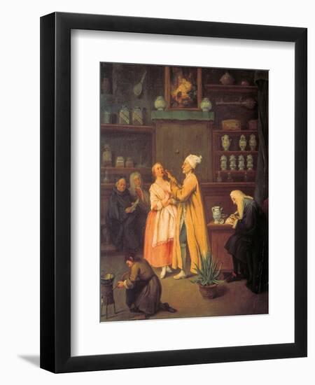 The Apothecary-Pietro Longhi-Framed Premium Giclee Print