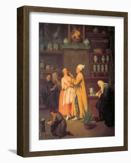 The Apothecary-Pietro Longhi-Framed Giclee Print