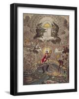 The Apotheosis of Hoche - Caricature of the Death of General Lazare Hoche, 1798-James Gillray-Framed Giclee Print