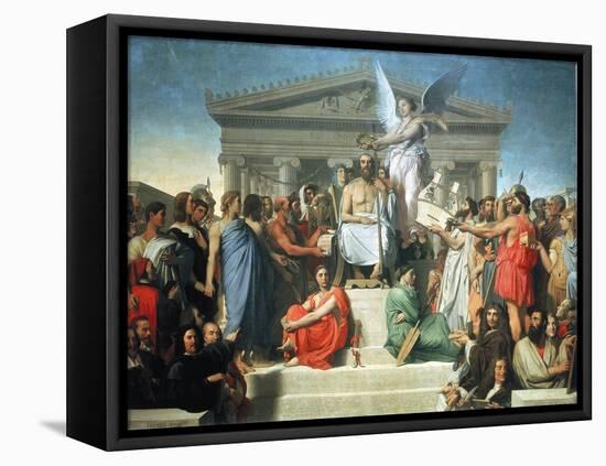 The Apotheosis of Homer, 1827-Jean-Auguste-Dominique Ingres-Framed Stretched Canvas