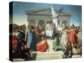 The Apotheosis of Homer, 1827-Jean-Auguste-Dominique Ingres-Stretched Canvas