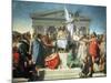 The Apotheosis of Homer, 1827-Jean-Auguste-Dominique Ingres-Mounted Giclee Print