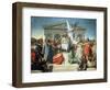 The Apotheosis of Homer, 1827-Jean-Auguste-Dominique Ingres-Framed Giclee Print