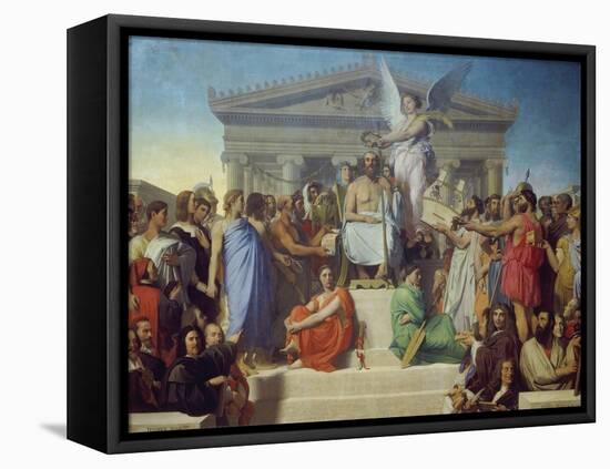 The Apotheosis of Homer, 1827-Jean-Auguste-Dominique Ingres-Framed Stretched Canvas