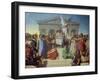 The Apotheosis of Homer, 1827-Jean-Auguste-Dominique Ingres-Framed Giclee Print