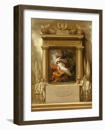 The Apotheosis of Nelson, 1807-Benjamin West-Framed Giclee Print