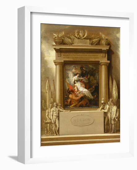 The Apotheosis of Nelson, 1807-Benjamin West-Framed Giclee Print