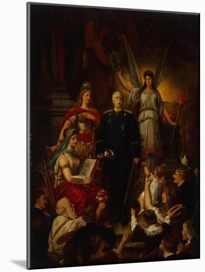 The Apotheosis of Prince Bismarck, 1890-Ludwig Rudow-Mounted Giclee Print