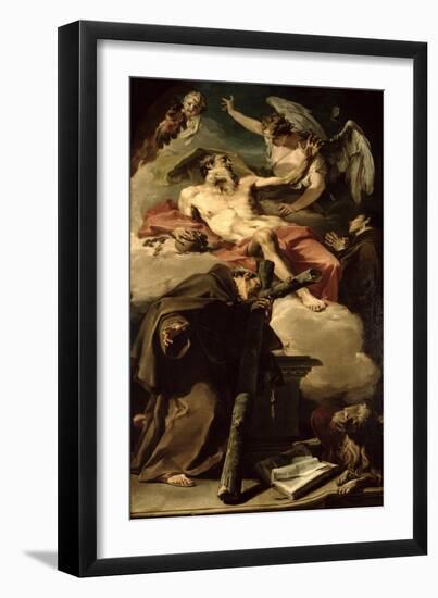 The Apotheosis of St. Jerome with St. Peter of Alcantara and an Unidentified Franciscan-Giovanni Battista Pittoni-Framed Premium Giclee Print