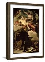 The Apotheosis of St. Jerome with St. Peter of Alcantara and an Unidentified Franciscan-Giovanni Battista Pittoni-Framed Giclee Print