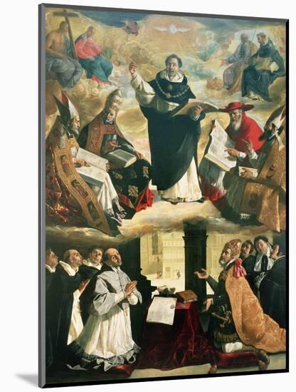 The Apotheosis of St. Thomas Aquinas, 1631-Francisco de Zurbarán-Mounted Giclee Print