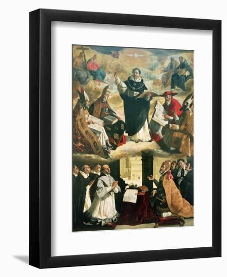 The Apotheosis of St. Thomas Aquinas, 1631-Francisco de Zurbarán-Framed Premium Giclee Print