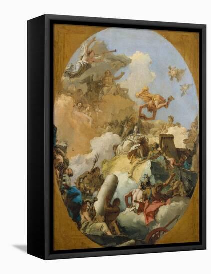 The Apotheosis of the Spanish Monarchy, c.1765-Giovanni Battista Tiepolo-Framed Stretched Canvas