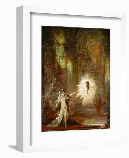 The Apparition. (1874).-Gustave Moreau-Framed Giclee Print