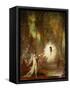 The Apparition. (1874).-Gustave Moreau-Framed Stretched Canvas