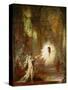 The Apparition. (1874).-Gustave Moreau-Stretched Canvas