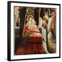 The Apparition of Angel, Scene from St Ursula Cycle, 1500-null-Framed Giclee Print