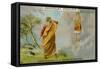 The Apparition of Romulus to Julius Proculus-null-Framed Stretched Canvas