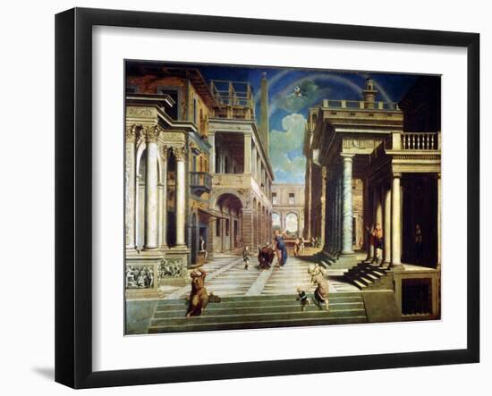 The Apparition of the Sibyl to Caesar Augustus, 1535-Paris Bordone-Framed Giclee Print