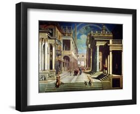 The Apparition of the Sibyl to Caesar Augustus, 1535-Paris Bordone-Framed Giclee Print