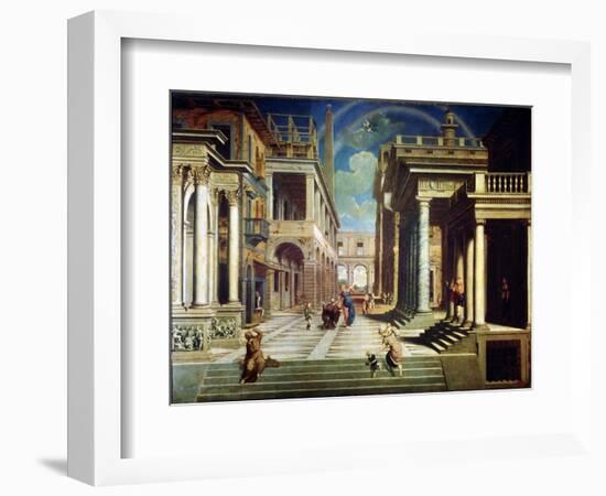 The Apparition of the Sibyl to Caesar Augustus, 1535-Paris Bordone-Framed Giclee Print