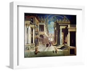 The Apparition of the Sibyl to Caesar Augustus, 1535-Paris Bordone-Framed Giclee Print