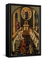 The Apparition of the Virgin to a Dominican Community-Pedro Berruguete-Framed Stretched Canvas