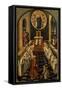 The Apparition of the Virgin to a Dominican Community-Pedro Berruguete-Framed Stretched Canvas