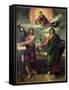 The Apparition of the Virgin to the Saints John the Baptist and St. John the Evangelist-Dosso Dossi-Framed Stretched Canvas