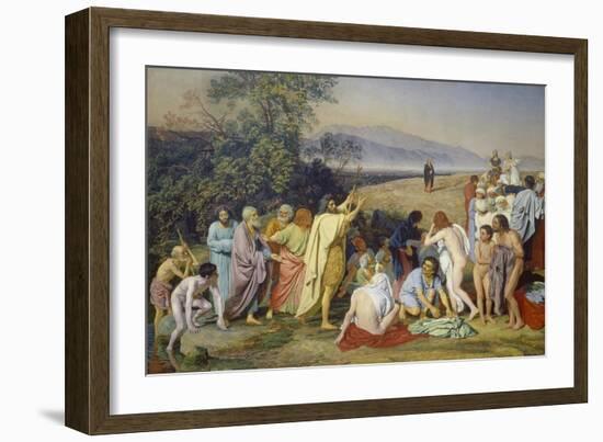 The Appearance of Christ to the People (The Appearance of the Messiah), 1837/57-Alexander Iwanow-Framed Giclee Print