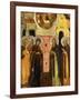 The Appearance of the Holy Mother of God to Saints Sergei and Nikon, 18th Century-null-Framed Giclee Print