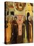 The Appearance of the Holy Mother of God to Saints Sergei and Nikon, 18th Century-null-Stretched Canvas
