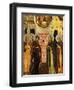 The Appearance of the Holy Mother of God to Saints Sergei and Nikon, 18th Century-null-Framed Giclee Print